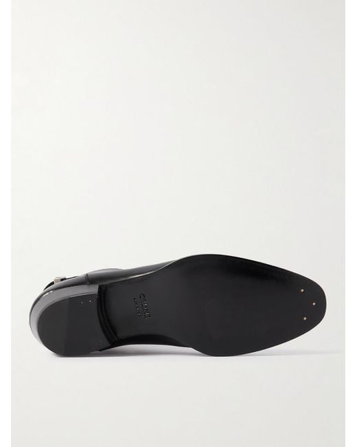 Céline Drugstore Ankle Boots aus Leder mit Schnalle in Black für Herren