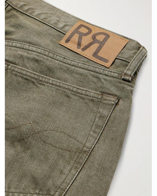 RRL Green Slim-Fit Jeans for men