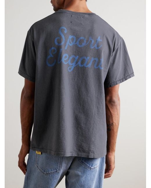 GALLERY DEPT. Black Logo-print Cotton-jersey T-shirt for men