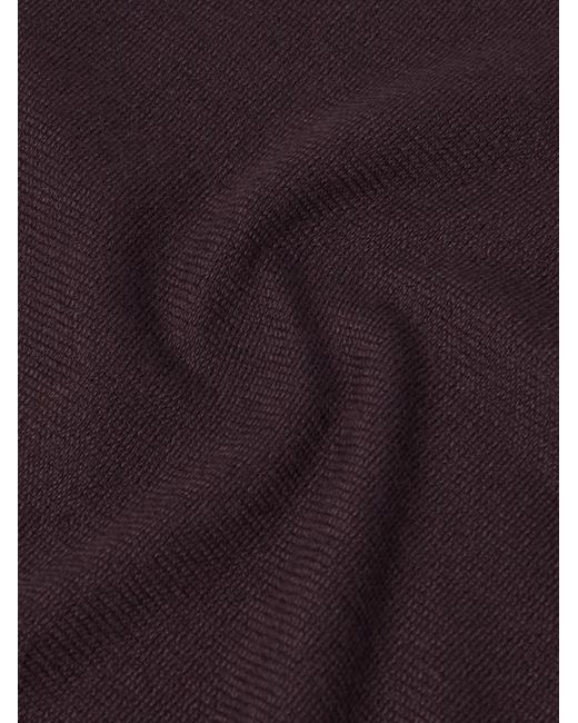 Loro Piana Blue Garment-Dyed Baby Cashmere Rollneck Sweater for men