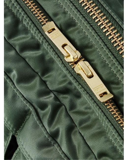 Porter-Yoshida and Co Green Tanker Sling Nylon-Twill Messenger Bag for men