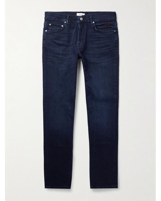 NN07 Blue Tony 1869 Slim-Fit Straight-Leg Organic Jeans for men