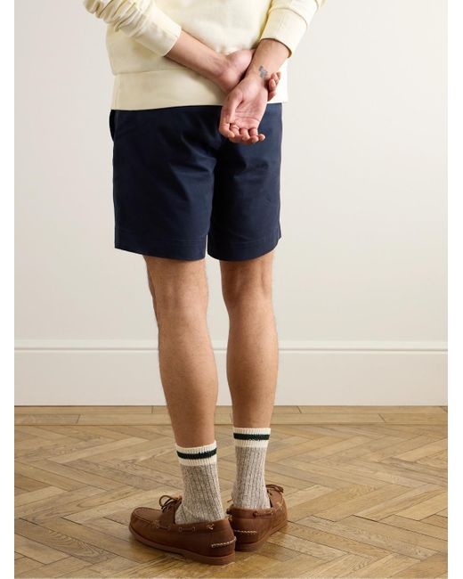 Shorts slim-fit a gamba dritta in twill di cotone stretch di Polo Ralph Lauren in Blue da Uomo