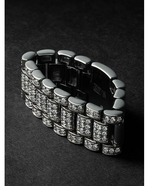 SHAY 18-Karat Blackened Diamond Ring for men