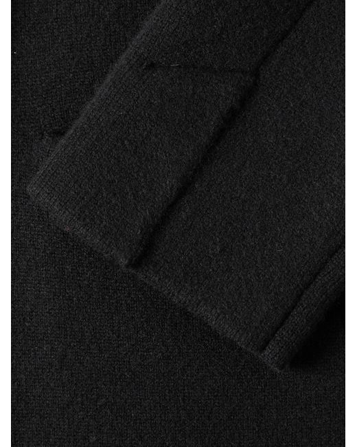 Tom Ford Black Double-Breasted Cashmere-Blend Blazer for men