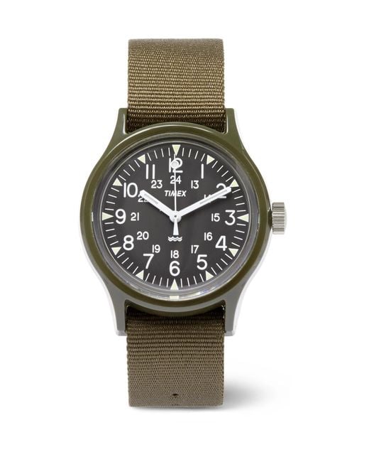 Timex Green Archive Camper Mk1 Resin And Grosgrain Watch for men