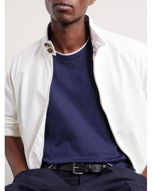 Eleventy Blue Giza Cotton-jersey T-shirt for men
