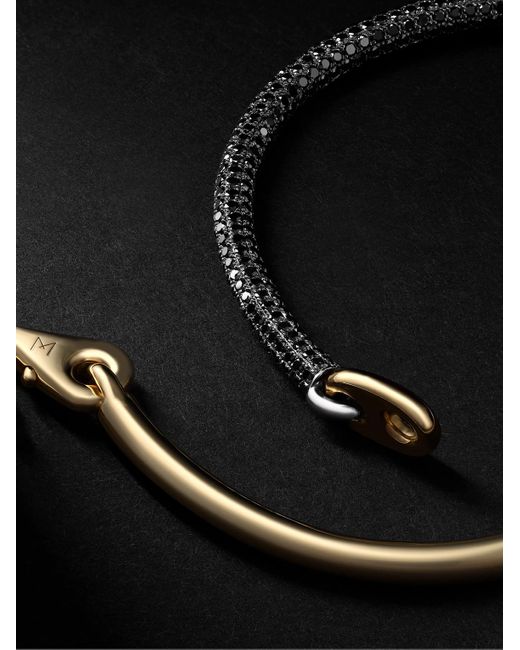 MAOR Black The Equinox 18-Karat And Diamond Bracelet for men