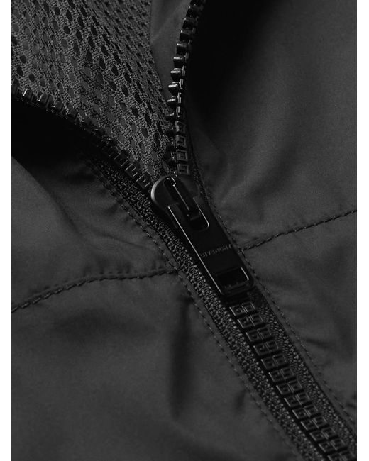 Givenchy Black Logo-Embroidered Shell Hooded Jacket for men