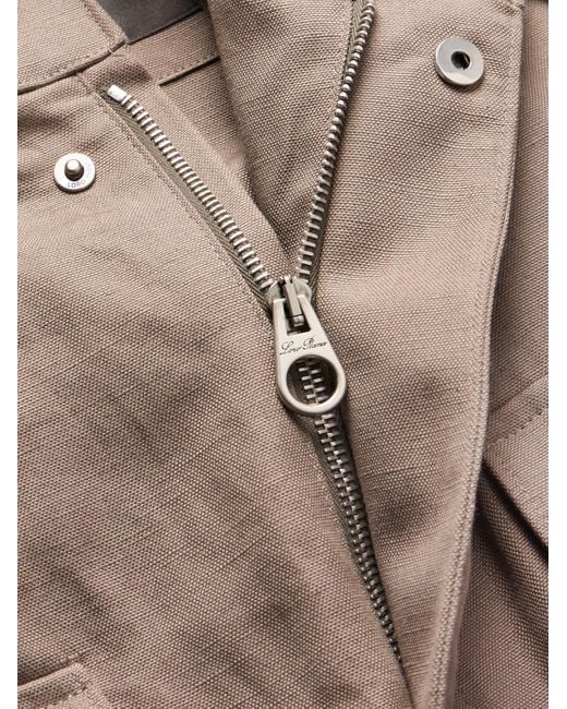Loro Piana Natural Traveler Rain System Cotton And Linen-Blend Field Jacket for men