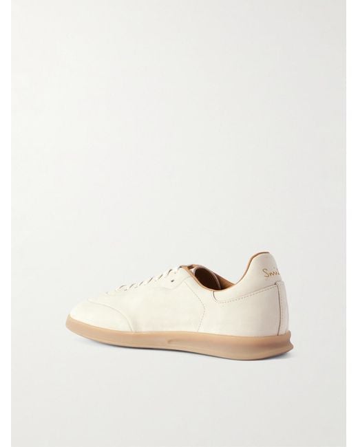 Paul Smith Natural Bailey Logo-embossed Nubuck Sneakers for men