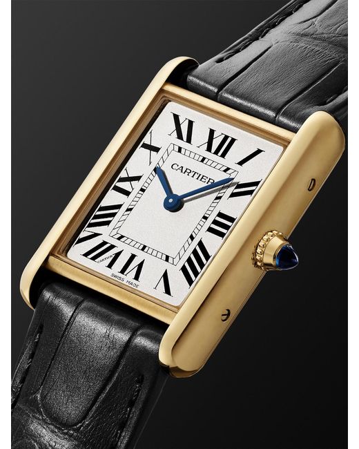 Cartier Black Tank Louis 18-Karat Watch, Ref. Wgta0343 for men