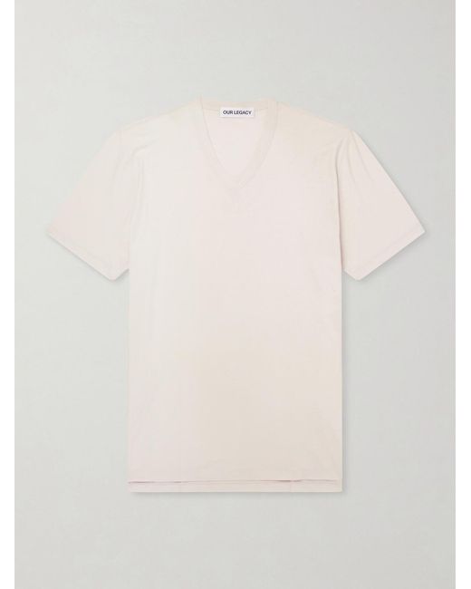 Our Legacy Natural Gorge Cotton-blend Jersey T-shirt for men