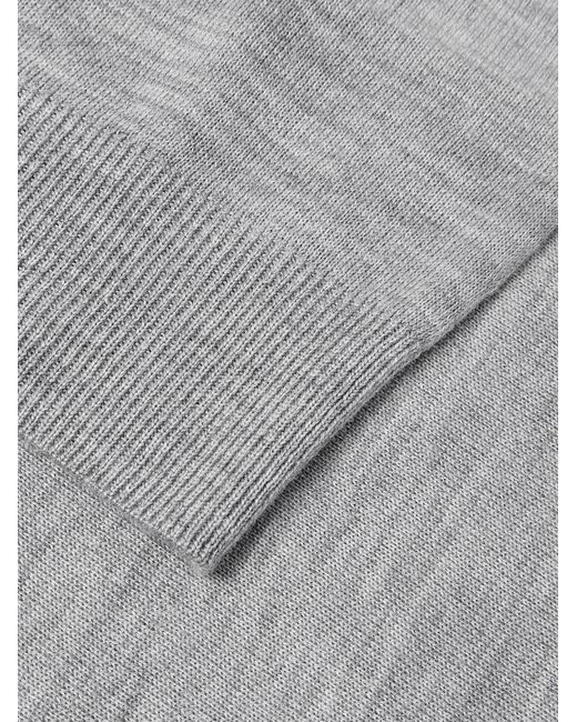 Canali Gray Wool Sweater for men