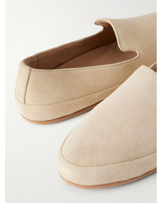 Mulo Natural Evening Suede Loafers for men