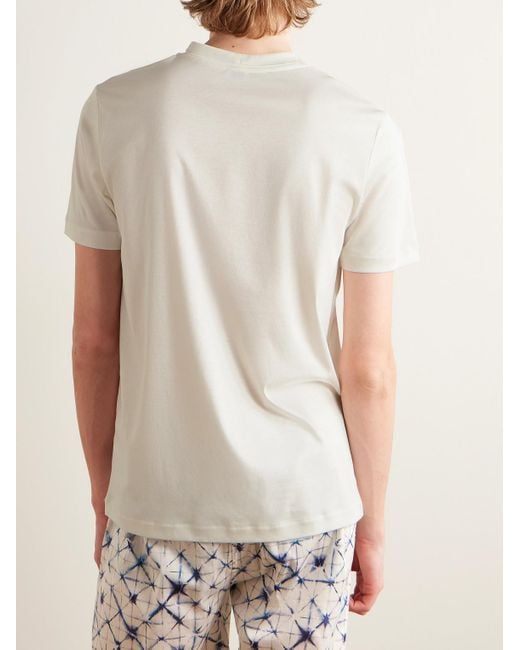 Zimmerli of Switzerland White Sea Island Cotton-jersey T-shirt for men