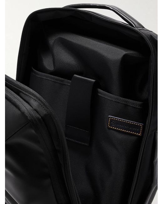 Master Piece Progress 2WAY Rucksack aus beschichtetem Shell mit Lederbesatz in Black für Herren
