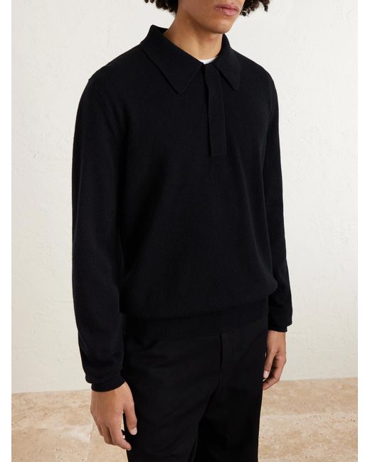 Jil Sander Blue Wool Polo Shirt for men