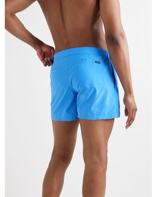 Slowear Blue Slim-Fit Mid-Length Swim Shorts for men