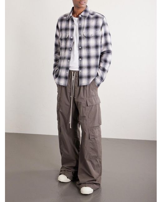 Rick Owens Brown Jumbo Belas Cotton Cargo Trousers for men