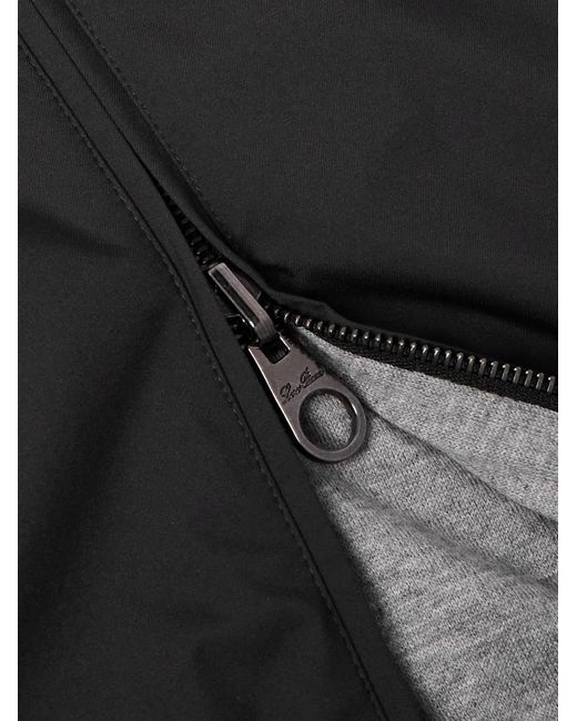 Loro Piana Black Reversible Windmate Storm System Nylon And Cashmere Blouson Jacket for men