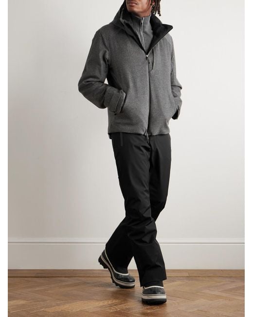 Sease Gray Balma 2.0 Padded Coated-Cashmere Hooded Jacket for men