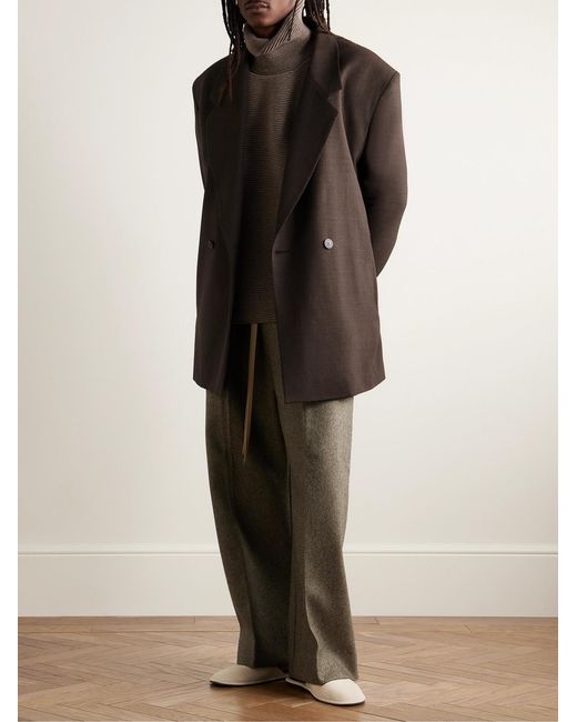 Fear Of God Black Eternal California Oversized Double-Breasted Wool Blazer for men