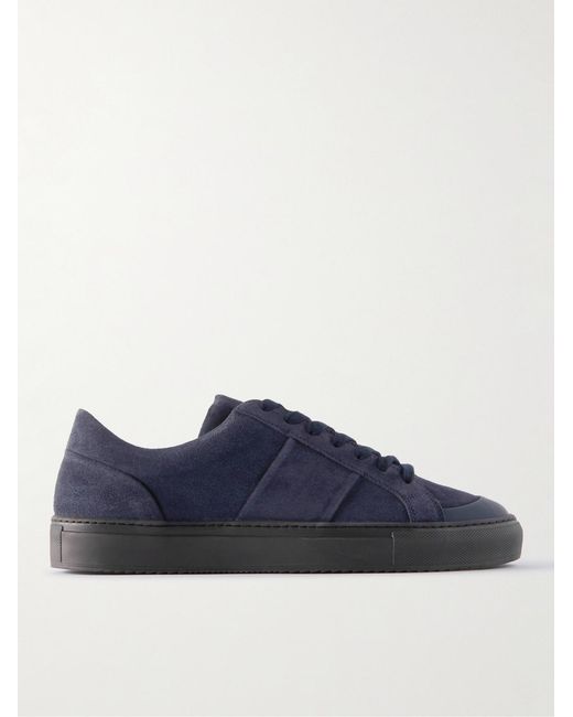Mr P. Blue Larry Regenerated Suede By Evolo Sneakers for men