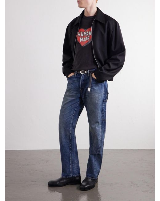 Human Made Blue Straight-Leg Jeans for men
