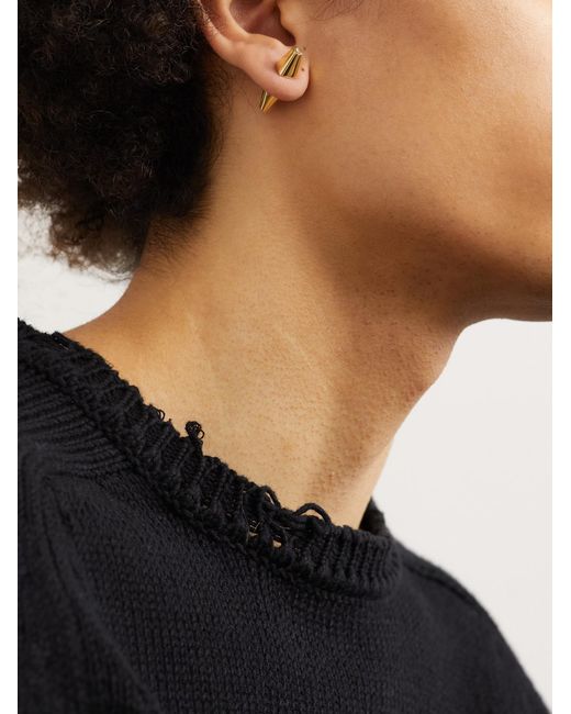 Eera Black Single Earring for men
