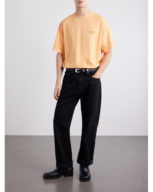 Neighborhood Orange Logo-Embroidered Cotton-Jersey T-Shirt for men