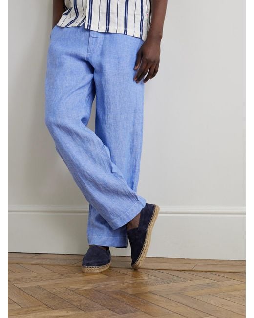 Castaner Blue Pablo Suede Espadrilles for men