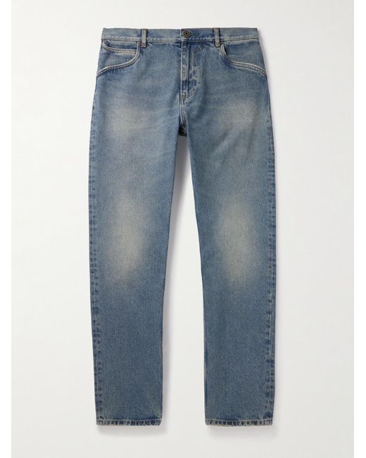 Balmain Blue Straight-leg Jeans for men