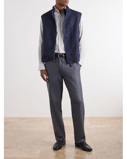 Dunhill Blue Reversible Gilet for men