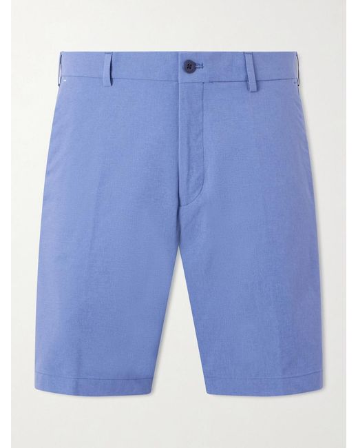 Peter Millar Blue Surge Straight-Leg Tech-Jersey Golf Shorts for men