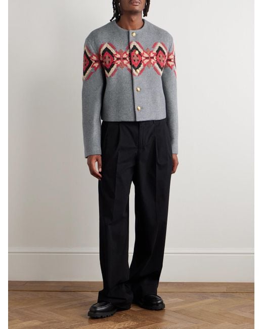 Giacca Cropped di Céline in Gray da Uomo