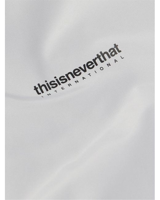 Thisisneverthat Gray Team Logo-print Shell Jacket for men
