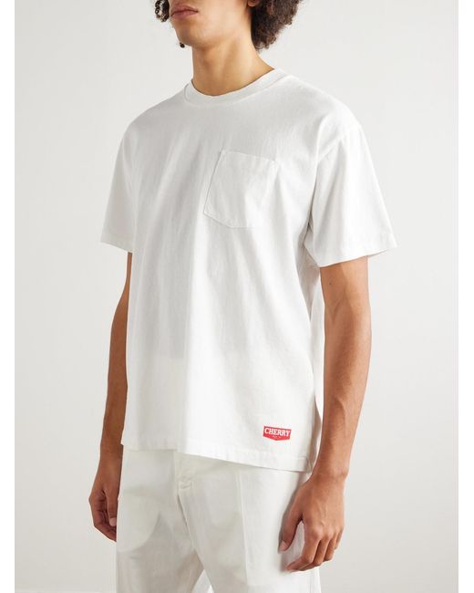 CHERRY LA White Cotton-Jersey T-Shirt for men