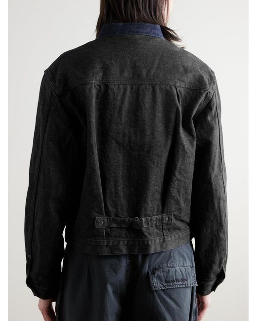 Kapital Black Denim Trucker Jacket for men