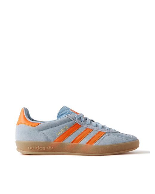 スニーカー ADIDAS Gazelle Indoor leather-trimmed suede sneakers ADIDAS ORIGINALS Gazelle Indoor leather-trimmed suede