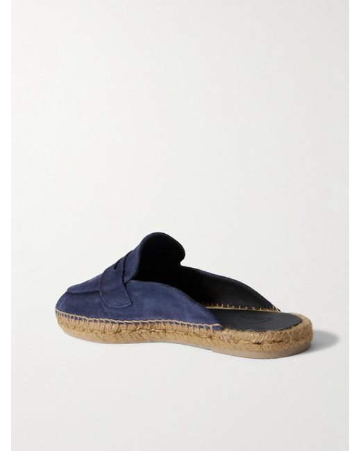 Castaner Nando Espadrilles aus Veloursleder mit offener Fersenpartie in Blue für Herren