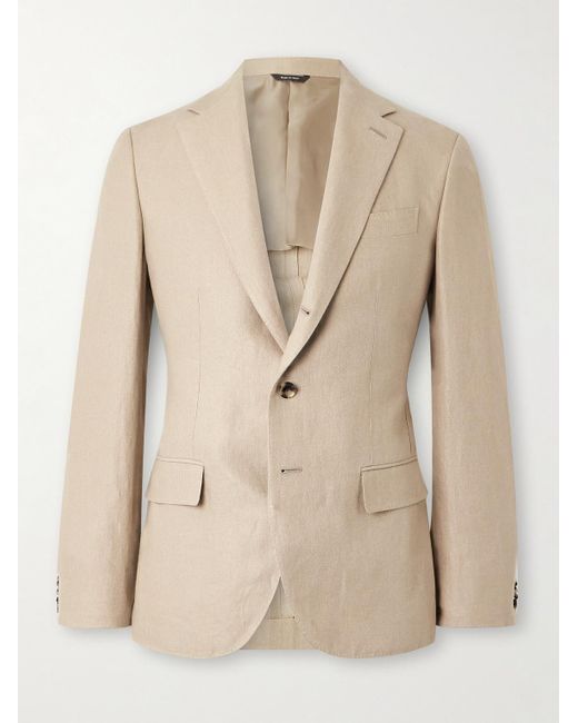 Loro Piana Natural Linen Suit Jacket for men