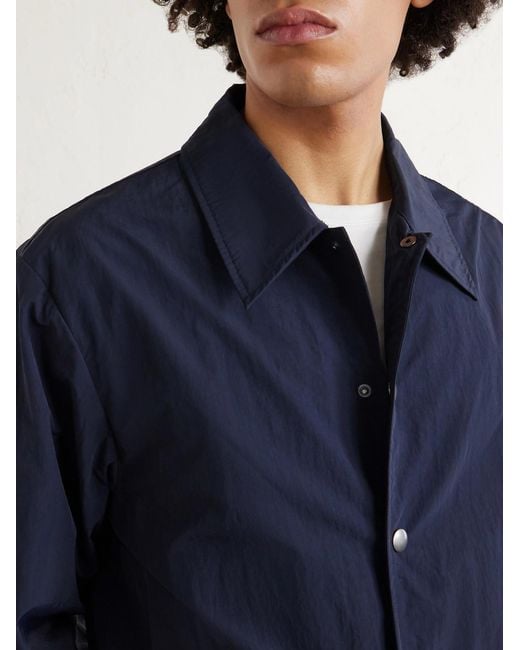 Dries Van Noten Blue Vorrie Shell Jacket for men