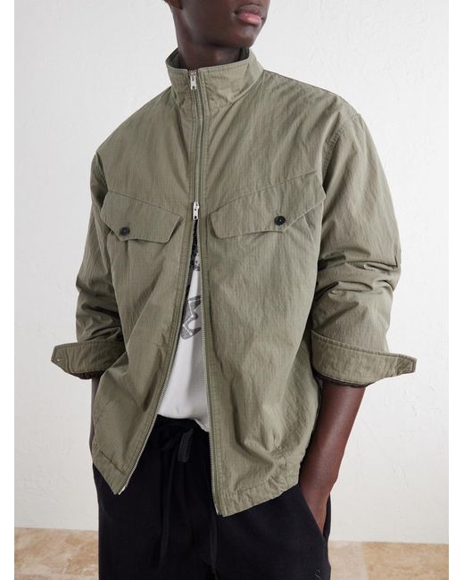 Second Layer Green Vet Cotton-Blend Ripstop Jacket for men