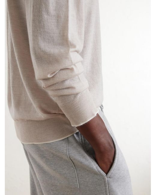 James Perse White Cashmere Sweater for men