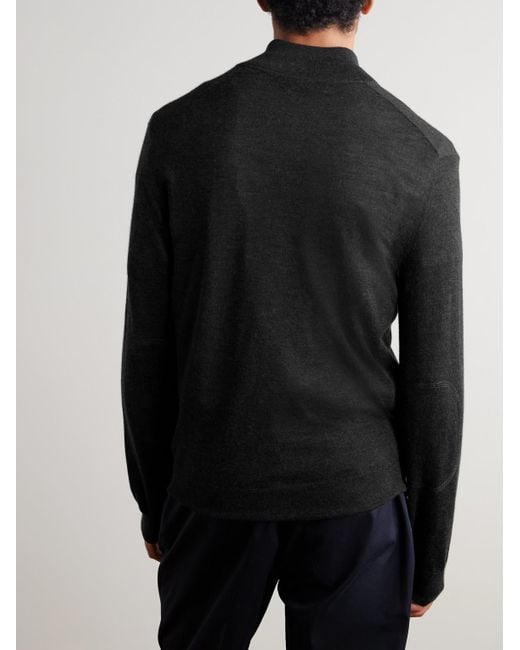 N.Peal Cashmere Blue Stanley Tucci Cashmere And Silk-Blend Zip-Up Cardigan for men