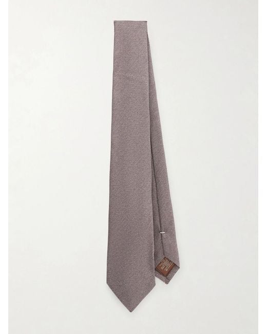 Canali Blue 8Cm Silk-Jaquard Tie for men