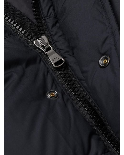Polo Ralph Lauren Blue Forester Logo-appliquéd Quilted Ripstop Hooded Down Jacket for men