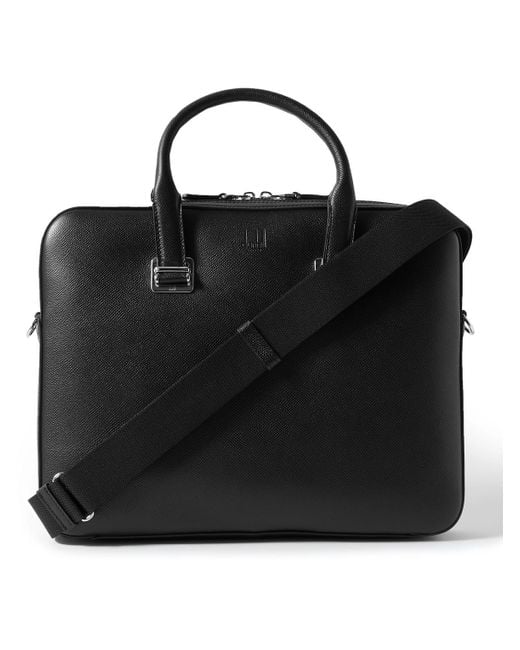 Dunhill Cadogan Textured-leather Briefcase in Black for Men | Lyst