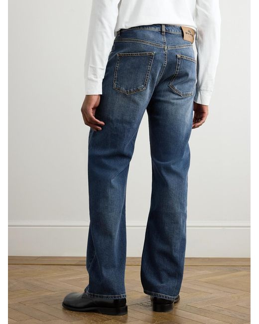 Etro Blue Straight-Leg Jeans for men